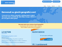 Tablet Screenshot of giochi-geografici.com